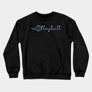 volleyball cursive Crewneck Sweatshirt